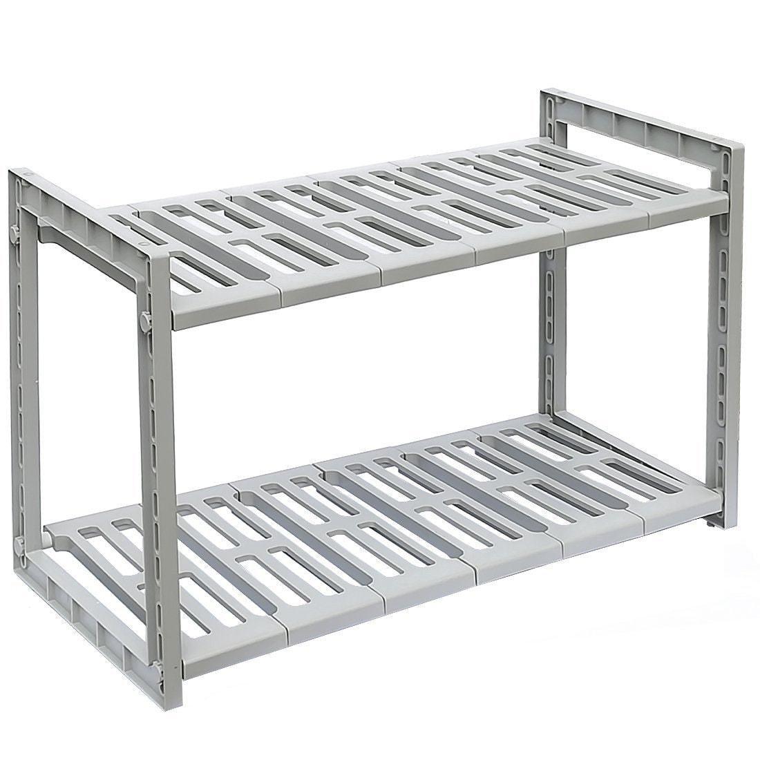 Adjustable Under Sink Storage Rack – Waterproof Kitchen Organizer