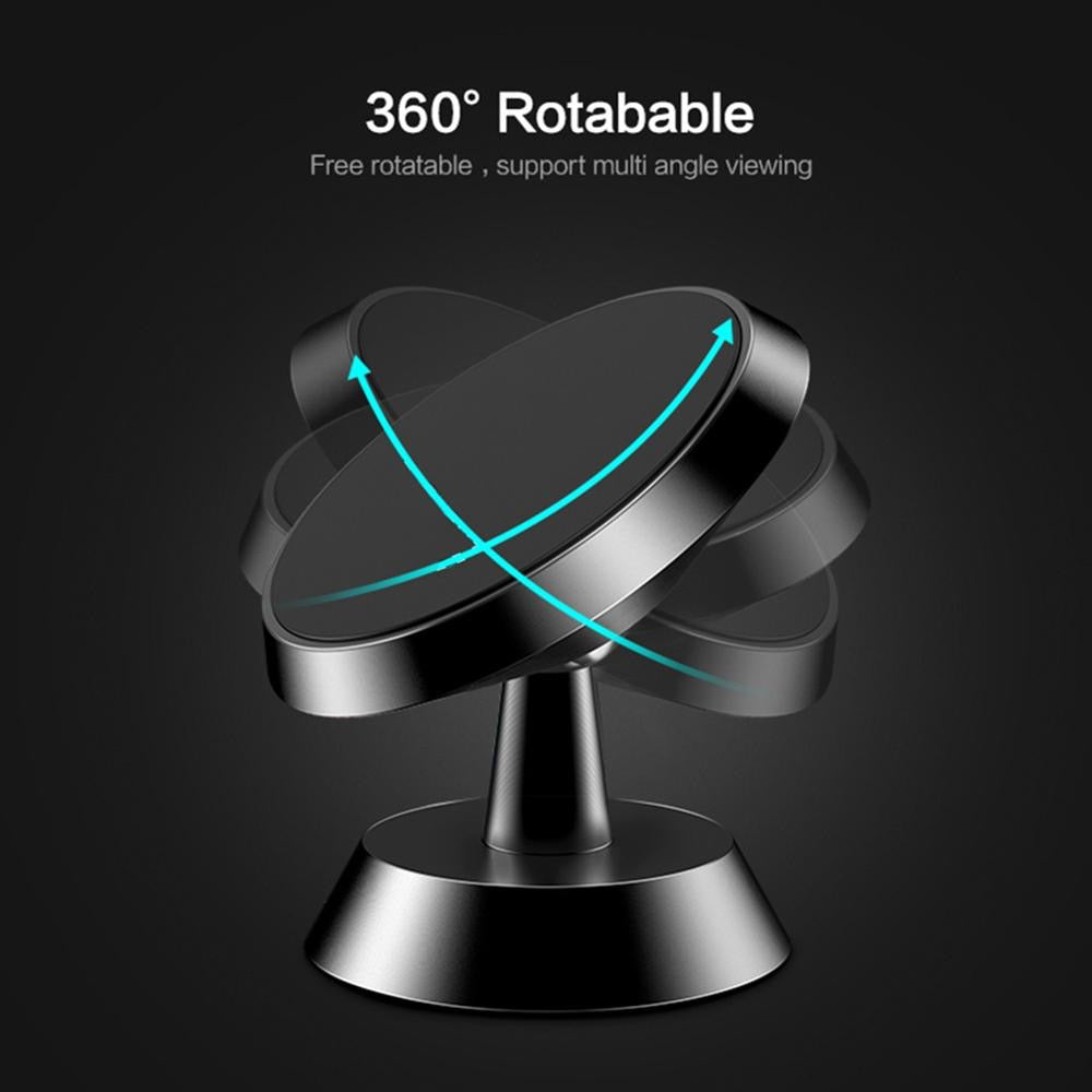 Strong Magnetic Car Phone Holder – 360° Rotation, Universal Fit