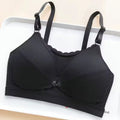 Women Push Up Bra Prevent Sagging Wire Free Bras Breathable Pads Underwear Adjustable Bralette Wireless Gathered Brassiere