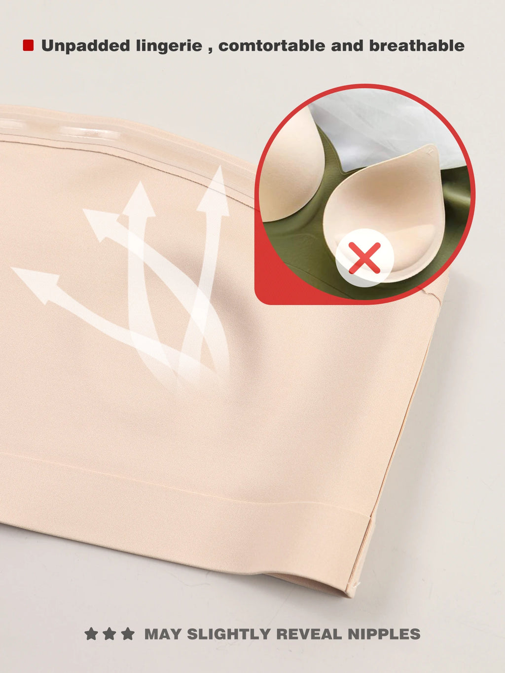 Women Strapless Seamless Front‑Button Bra – Unpadded Comfort Bralette