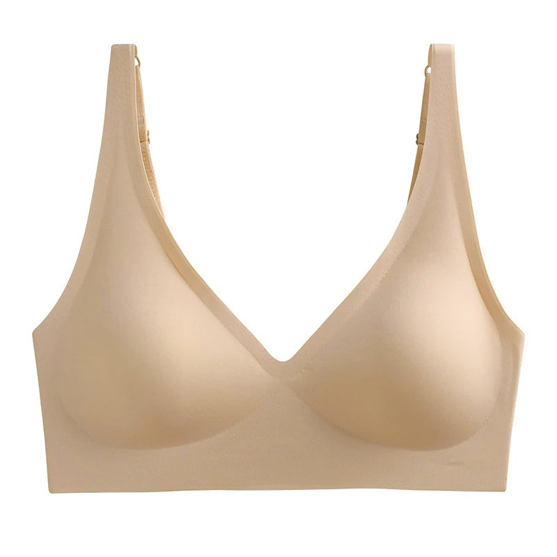 Sexy Seamless Bras For Women Wire Free Push Up Brassiere Deep V-Neck Bralette U-Back 2-Hook Underwear Lingerie Intimates S-XXL