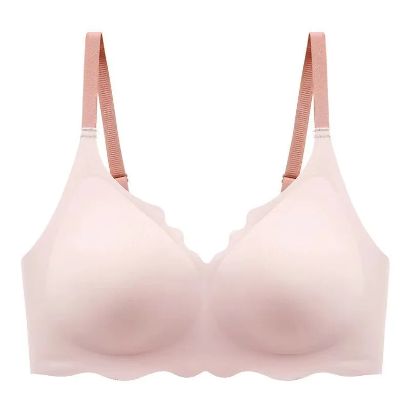 Sexy Seamless Bras For Women Wire Free Push Up Brassiere Deep V-Neck Bralette U-Back 2-Hook Underwear Lingerie Intimates S-XXL